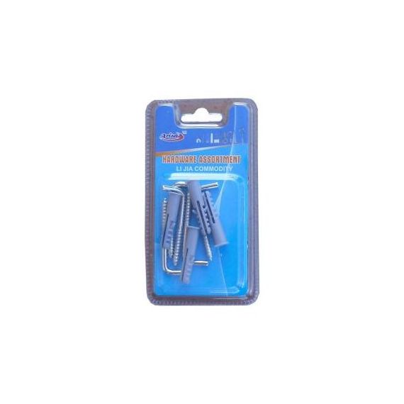 Rampino a vite con tassello da 8mm - Conf. 4pz Rampino a vite con tassello da 8mm - Conf. 4pz